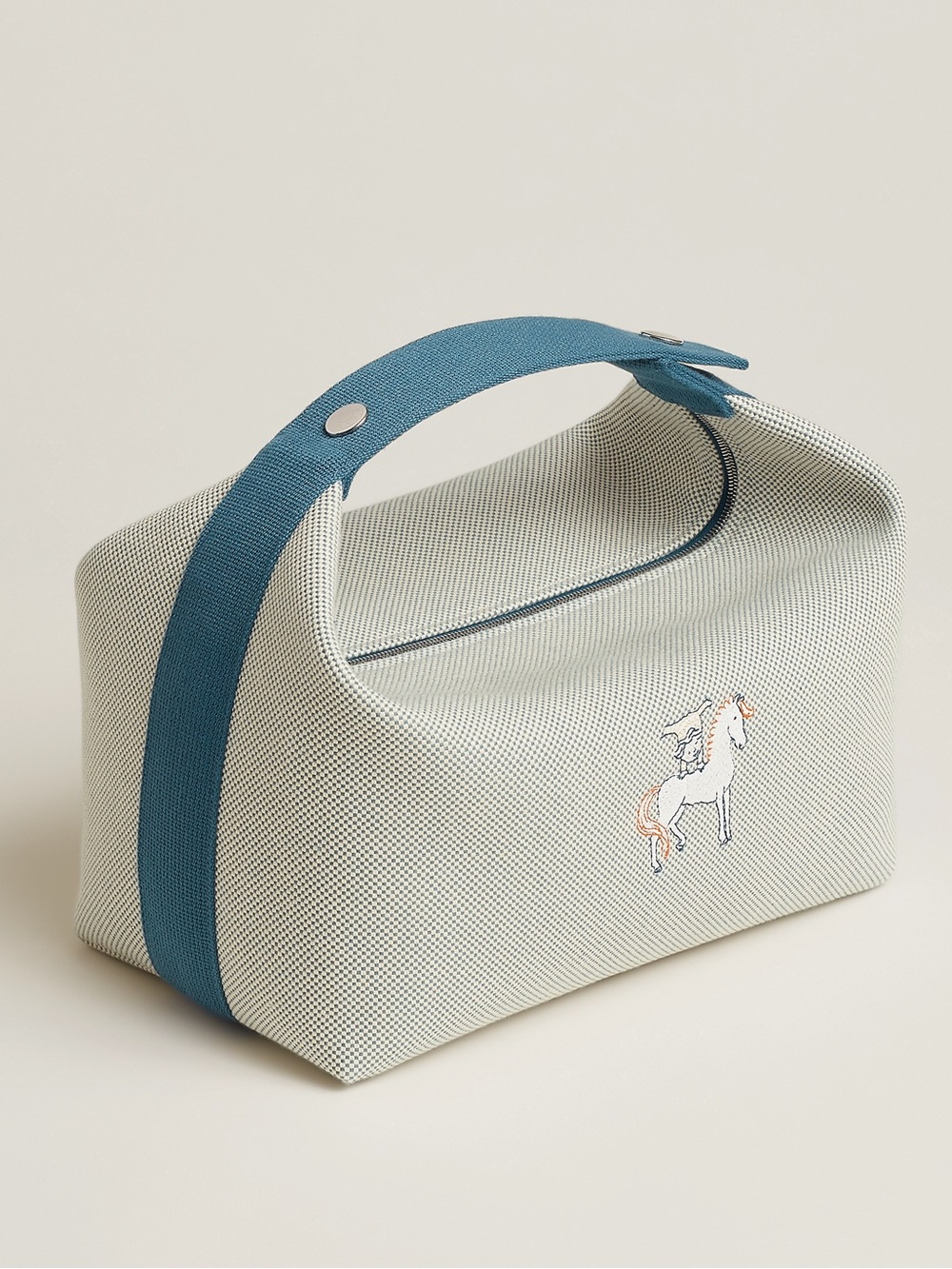 (NWT) Bride-a-Brac Cabriole case, large model, Bleu Nattier